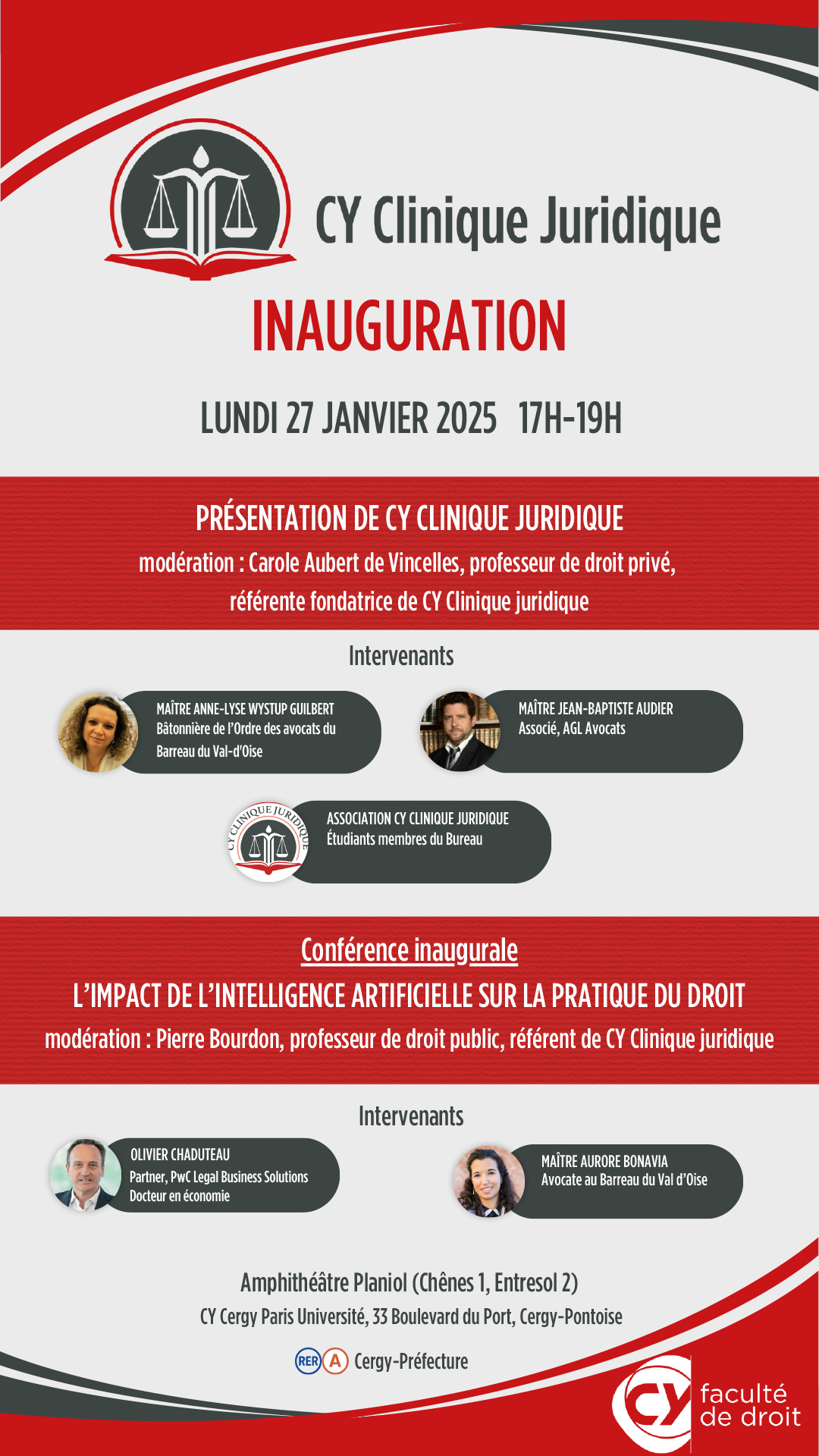 Clinique juridique - Flyer Inauguration 2025